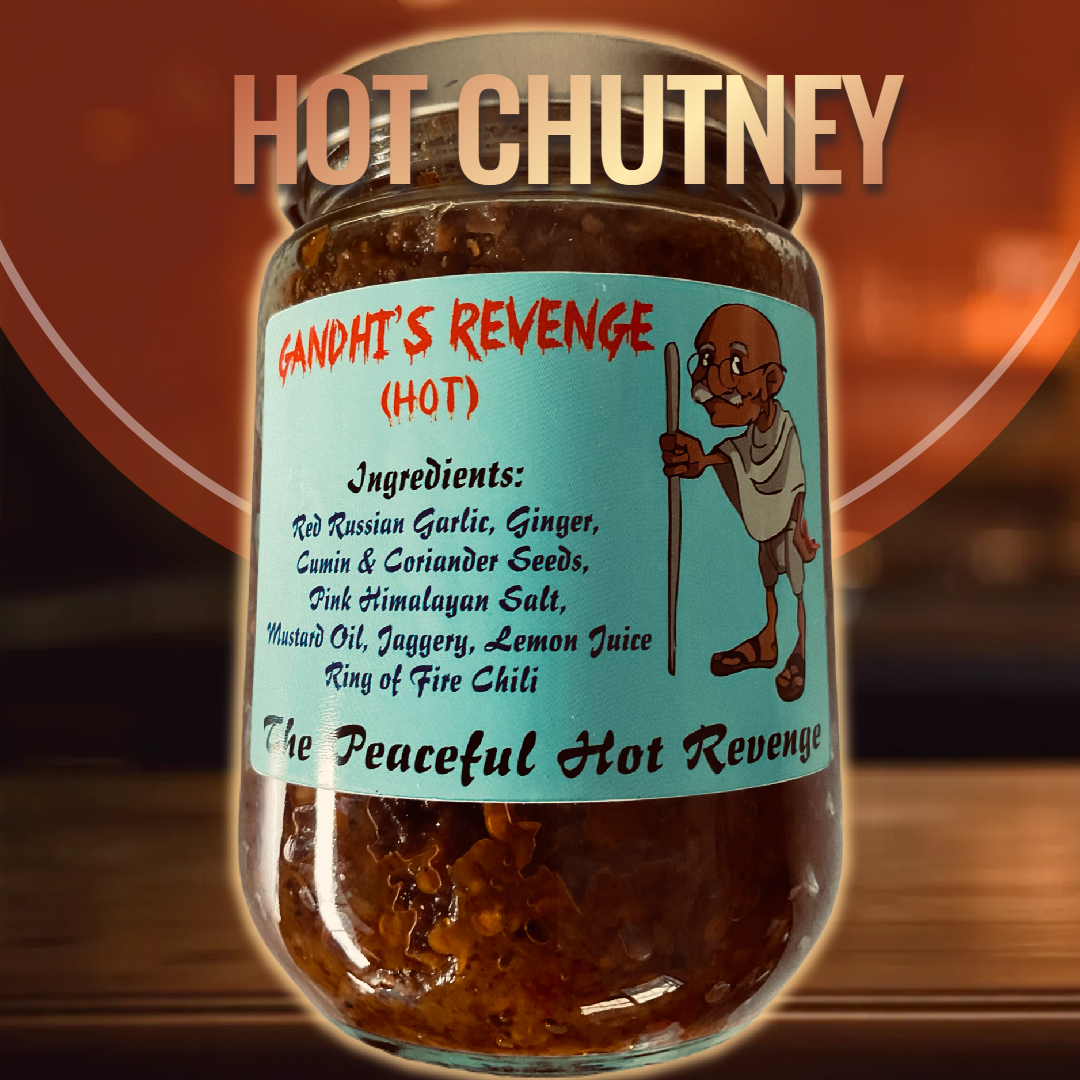 Gandhi's Revenge - Ginger, Garlic, Chilly - Chutney - (HOT)