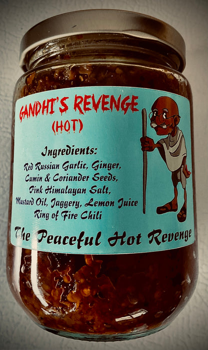 Gandhi's Revenge - Ginger, Garlic, Chilly - Chutney - (HOT)