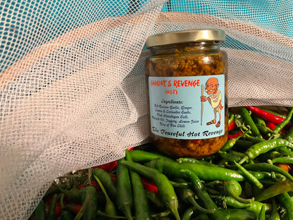 Gandhi's Revenge - Ginger, Garlic, Chilly - Chutney - (HOT)